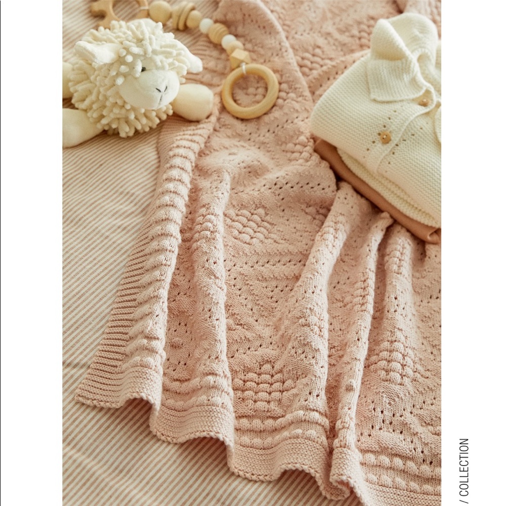 Textured cotton blanket